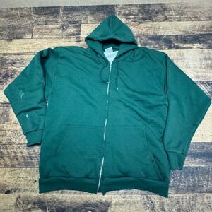 Pluma Full Zip Hoodie Thermal Lined Green XXL‎ MSU MICHIGAN STATE 2000